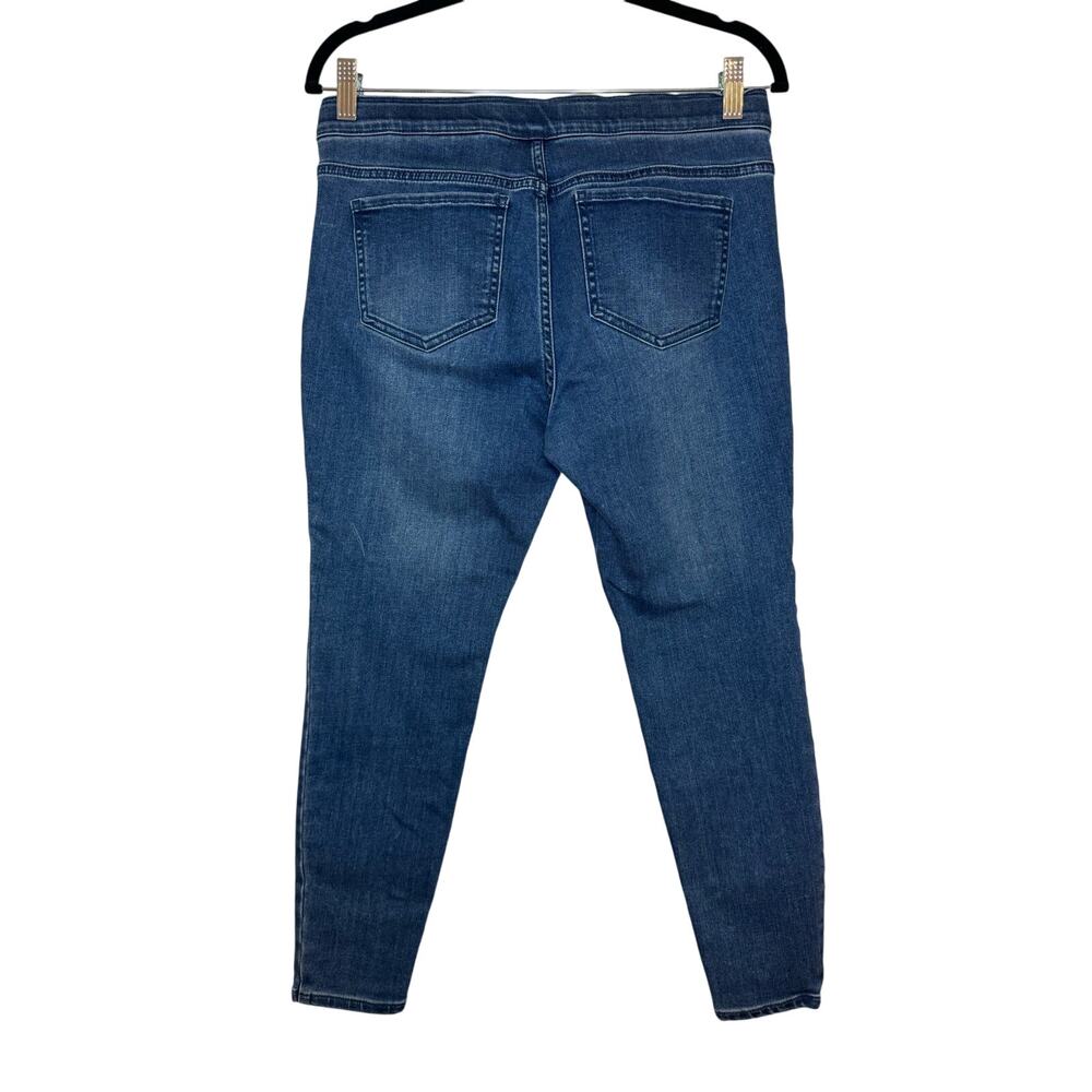 J.Jill Denim 5-Pocket Leggings Women's 8P Low Rise Blue Jeans Skinny Stretch - Picture 2 of 5
